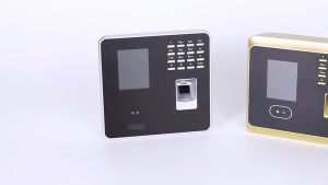 ZKTECO Biometric Face Recognition Fingerprint Time Attendance Machine Office Time Card Record Clock Punch HD Dual Camera Face Fingerprint Password All-in-One Employee Sign-in Reader with APP for Businesses