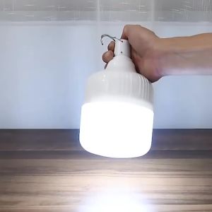 หลอดไฟแบบพกพา ไฟฉุกเฉิน LED Bulbซุปเปอร์สว่าง 1000W 2000W 3000W ไร้สาย ชาร์จไฟผ่านUSB ของแท้ IPX7 หลอดไฟ พกพา 3 โหมด Highlight Flash Lowlight