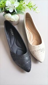IVORY Sepatu Wanita Flatshoes Bordir Import 999-B79