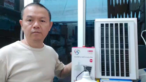 ไฟตุ้ม โซล่าเซลล์ VJP 1500W 116 พลังงานแสงอาทิตย์ แผงโซล่าเซลล์และหลอดไฟ Led สายยาว 4เมตร แสงขาว