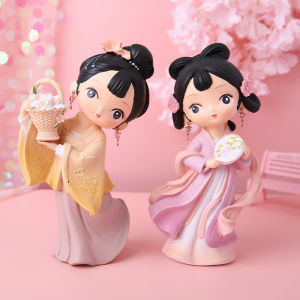 Đồ Trang Trí Bằng Nhựa Dễ Thương Cho Bé Gái Trang Trí Nội Thất Xe Hơi Trang Trí Bàn Trang Trí Nhà Quà Tặng Trang Phục Hanfu Cổ Điển