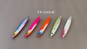 TEASER New Luminous Metal Jig Lures 40g-150g Slow Sinking Long Cast Shore Casting Sea Fishing Bionic Lead Fish Lures