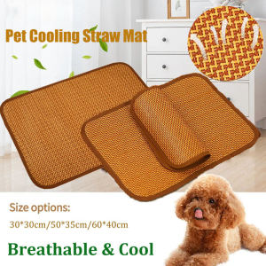 Summer Pet Cooling Mat Grass Rattan Cat Dog Bed Mat Sleeping Pad Comfortable Cushion Cat/Kennel Mat 猫狗夏天凉席