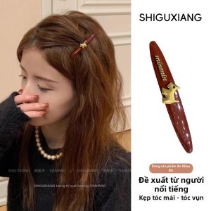 Kẹp Tóc Bên Đỏ Hình Chó Mẫu Một Dòng