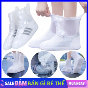 Bọc Giày Đi Mưa Khóa Gài - Ủng Đi Mưa Silicon Chống Chống Nước Chống Trơn Trượt Bụi Bẩn Bảo Vệ Giày Luôn Sạch - Bao Trùm Giày Tiện Ích