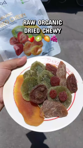 SUNFOOD Raw Organic Dried Chewy Fruit 120grams - Vegan High Fiber Natural Healthy Dried Fruit Snack