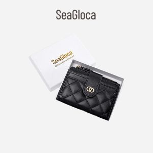 Seagloca Korean Fashion Luxury Women Bifold Short Wallet With Box Purse Card Holder For Woman No 353