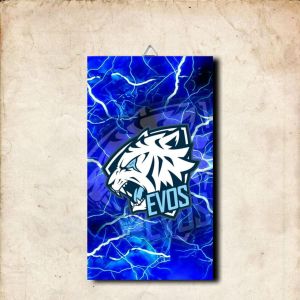 HIASAN DINDING POSTER FRAME KAYU ESPORT EVOS MOBILE LEGEND