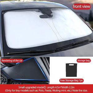 Foldable Car Windshield Sun Shade Universal Front Window Sun Visor UV Rays Block Heat Insulation Auto Interior Protector Summer