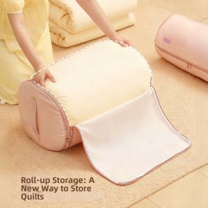 Compressing Quilt and Clothing Storage Bag