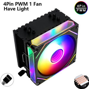 XUANFENG Efficient Cooling for i7/Ryzen7 PWM Fan Speed Control x99 Black RGB CPU Cooler for Intel LGA2011 1200 1700 115X&AMD AM4