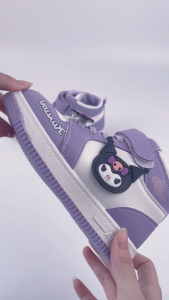 JUSTSL 2025 เด็กแฟชั่นรองเท้าผ้าใบกันน้ำสบายน้ำหนักเบาระบายอากาศการ์ตูนรูปแบบสาวร้อยรองเท้าลำลอง