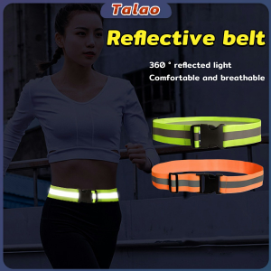 Talao Reflective Bands for Running Cycling Reflector Vest Garterized Belt