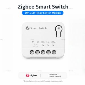 ZigBee Smart Switch Module 1/2/3CH Curtain Switch Breaker Electric Roller Shutter Blind Motor Work With 2MQTT TUYA Alexa Google