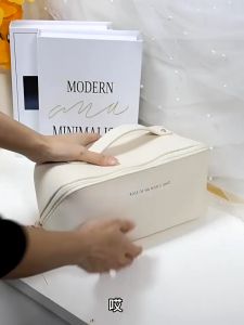 กระเป๋าเครื่องสําอาง กระเป๋าออแกไนเซอร์ แบบหนัง ขนาดใหญ่ ชุดจุของ สถานที่การชุมชน: สําหรับเดินทาง