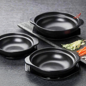 ciiemen | Heat-Resistant Non-Cracking Shallow Clay Pot for Business