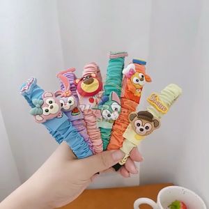 BANDO KOREA ANAK PEREMPUAN SCRUNCHIE KERUT WANITA DEWASA BANDANA MOTIF KARAKTER LUCU AK91
