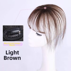 Lightweight Womens Hairpiece Covering Gray Hair Frontal Synthetic Hair Extension Particular Hair Loss Solution Piece