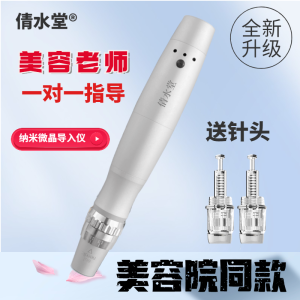 Electric Nano Mesotherapy Micro Needling Device Mesotherapy Hair Extension Microcrystalline Inductive Therapeutical Instrument Beauty Salon Hair Loss Shallow Guide Household