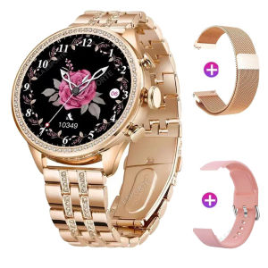 Fashion Luxury Smart Watch Women Bluetooth Call Blood Pressure DIY Custom Sport Fitness Waterproof Smart watches For Women Gift