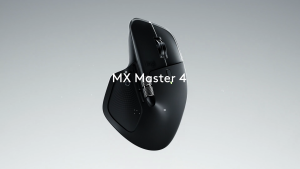 Logitech MX Master 4 Mouse Wireless Ergonomis dengan Feedback Haptik Berkinerja Tinggi Scrolling Ultra Cepat Pengisian Daya USB-C Bluetooth Windows MacOS
