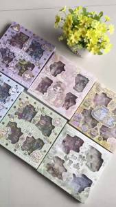 Girls DIY Scrapbooking Stickers 100 Sheets Waterproof PET Transparent Cartoon Decals Cute Kawaii Removable Decor for Journals