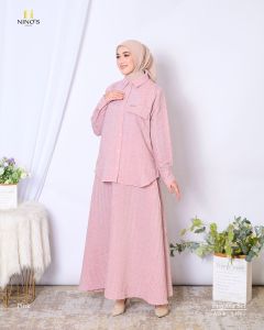 SETELAN ROK MODE PRIYALLA TERBARU BY NINOS 100%ASLI REAL ADA MODE MAYLA ALLETA