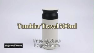 Premium Tumbler Travel Hook Stainless Steel 500ml Custom Printing UV Berwarna custom laser