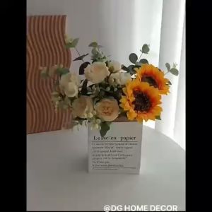 Giỏ Hoa Túi Kraft Giỏ Hoa Tú Cầu Nhiều Màu Sắc Trang Trí Nhà Cửa Làm Quà Tặng Ý Nghĩa DG-422
