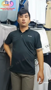 Áo thun thể thao nam cổ trụ chất thun lạnh co giãn 4 chiều chính phẩm. Mã [T03]. Áo thể thao nam có cổ nam T&T_store08