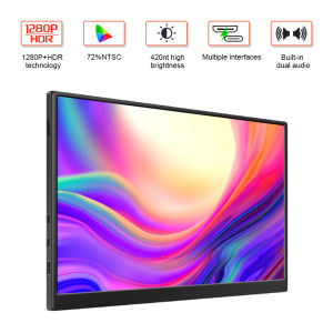 [Vktech] 10.5In Display Screen HDMI-compatible Portable Touchable Panel Built-in Speaker Readable Display High Definition for PS4 Switch Phone