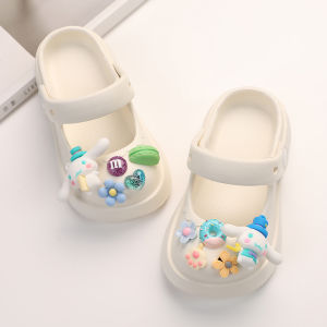 Childrens Sandals Princess Beach Shoes Anti-Slip Slippers Toddler Girls Clog Footwear Summer Cool Slippers Flat Heel EVA