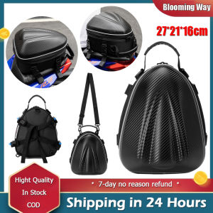 🚚 Local Delivery🚚Carbon Fiber Motorcycle Bag Waterproof Motorcycle Tail Bag Tailbag Rear Pack Backseat Pack Backpack Crossbody Bag Kit Helmet Bag