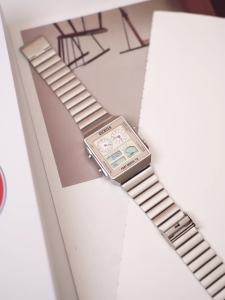 Dickies Watch Mens Double Display Multi-Function Watch Female Square Simple Student Waterproof Niche Steel Belt CL-551