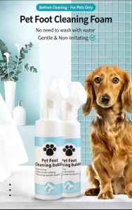 【SG】Cleaning Foam/ Pet Foot Cats Dogs Pet Paw Bottom Deep Cleaning/Premium Silicone Brush Head /Gentle Non-irritating