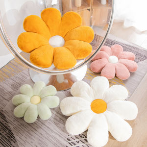 Nordic Instagram Style SUNFLOWER Petal Pillow Cushion Sofa Flower Living Room Bay Window Decoration Website Red Accessible Luxury Summer