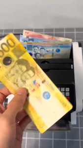 Automatic Multi Currency Money Counter Portable Money Counter Cash Bill Counting Machine Financial Equipment Counterfeit Peso Dollar Yen