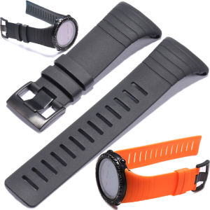 Rubber silicone replacement watch adaption suunto CORE Mens outdoor sports waterproof replacement watch strap accessories