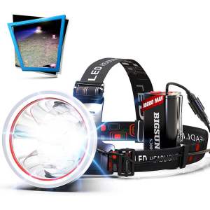 QYD Q823 80 Watt Senter Kepala Lampu Super Terang Baterai Split IPx54 Lampu Tahan Air 11680mAh Kompartemen Baterai Baterai Isi Ulang Baterai