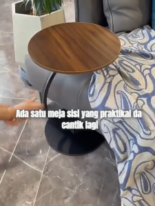 Coffee Table Coffee Table Sofa Bed Side Round Tea Table Bedside Table G-Shape Living Room Small Table Laptop 咖啡桌
