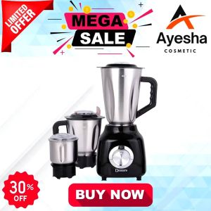 DESSINI ITALY 1.5L Stainless Steel Blender Grinder Mixer Juicer Extractor Food Processor Smoothie Ice Blander set