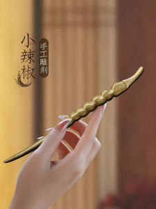 New Chinese Style Womens Hairpin Elegant Simple Hanfu Qipao Wooden Hair Clip Traditional Ethnic Fashion Accessory