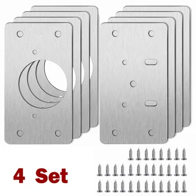 1/2/4/10pcs Stainless Steel Hinge Repair Plate For Cabinet Furniture Hinges Mounting Tool Kitchen Cupboard Door Fixing Plate