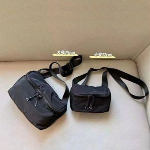 Japanese Ins Satchel Sling Bag Sports Belt Bag Women Nylon Shoulder Bag