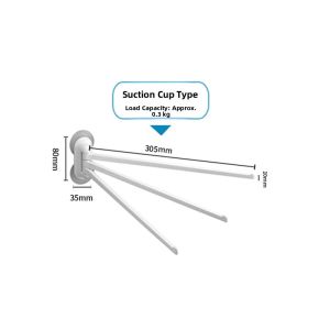 Asvel | Suction Cup No-Drill Rotating Drainage Rack