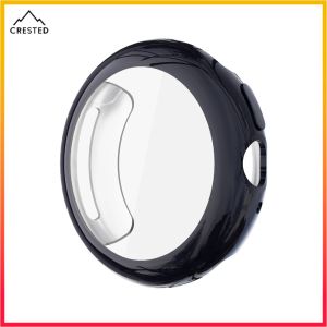 SOFT TPU Case + Film for Google Pixel Watch 4 Cover 45mm 41mm Bumper All-around Anti-scratch Cover + Screen Protector Accessories