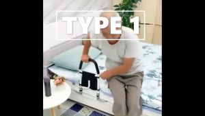 [SG Stock] WOODLES Bedside Armrest Grab Bar Anti-Fall Safety Handrail Storage Pouch Elderly Pregnant Patients Disabled★Local Shipping and Warranty