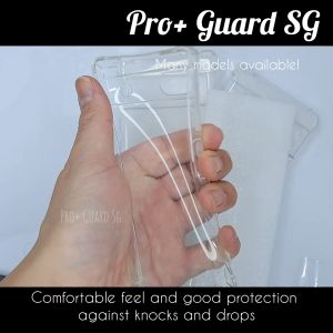 [SG] Google Pixel Airbag Phone Case Google Pixel 10a  Pixel 10 Pro XL Pixel 9a Pixel 9 Pro XL Pixel 8a Pixel 8 Pro Pixel 7a Pixel 7 Pro Pixel 6a Pixel 6 Pro Pixel 5a Pixel 5 Pixel 4A 4G 5G - Clear Silicone Corner Anti Knock Cover Casing Google