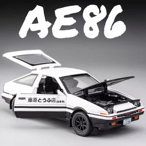 1:32 AE86 LP770 Divo Sports Car Model Toy Music Light Pull Back Doors Opened Miniature Vehicles Toys Models Gifts for Kids Boys