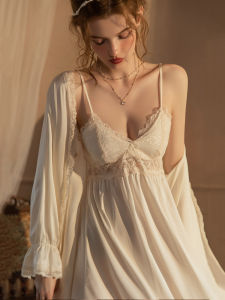 CHENGCHE | French Seductive Pajamas Set Autumn with Pad 2pc